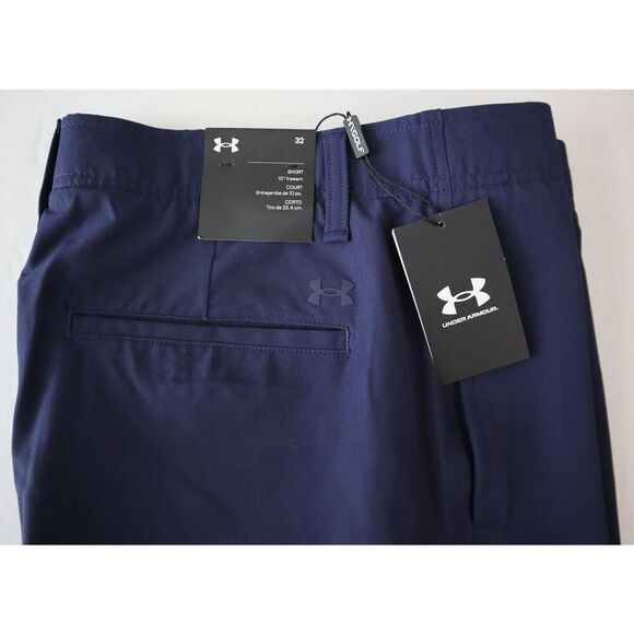Under Armour 1377302-410 Men's Sz 32 Navy Blue 10" Golf Shorts - Picture 6 of 10